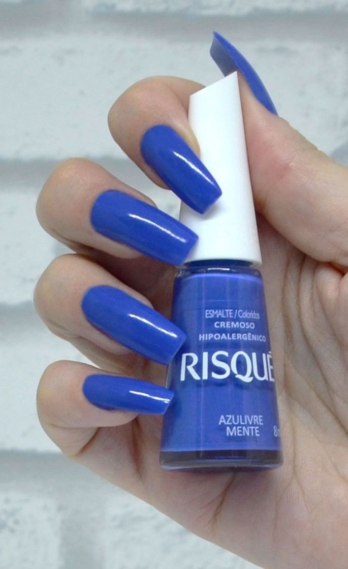 Fashion Esmalte azul livre risque 