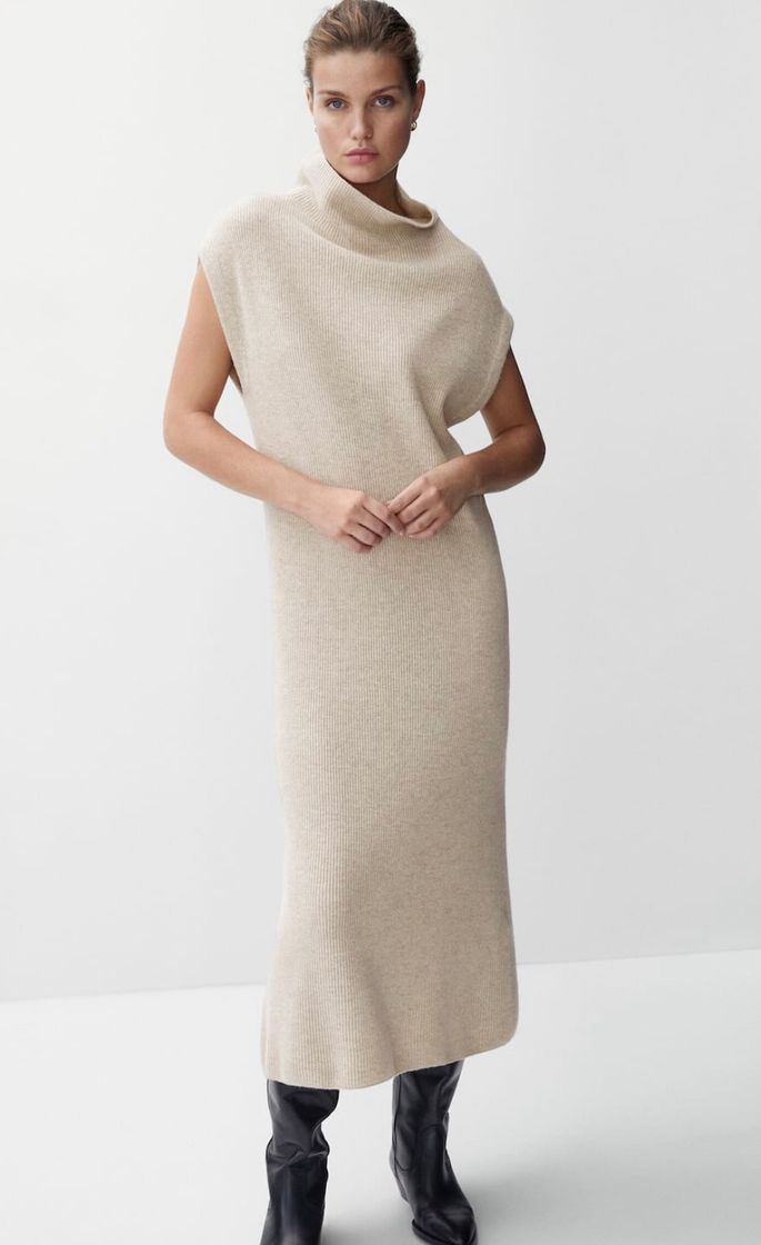 Moda Cashmere wool knit dress