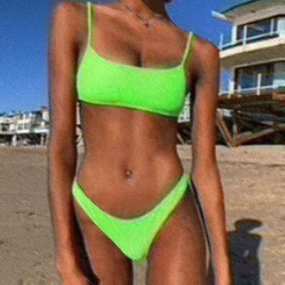 Social MNBV Traje De Baño Bikinis Bikini Push Up Traje De Baño Mujer Traje De Baño Mujer Biquini Traje De Baño Biquine L Neongn