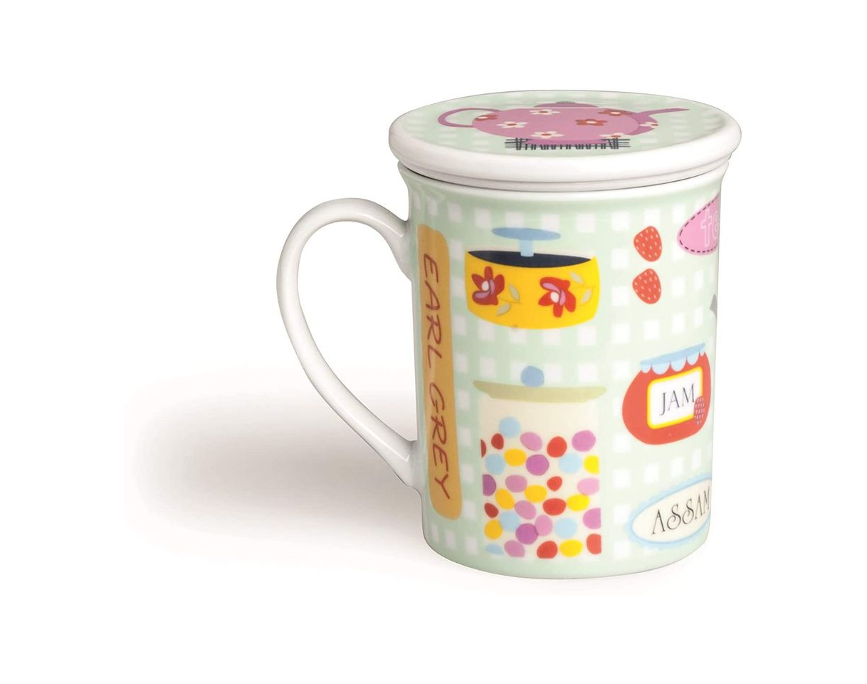 Product Taza para Te con Tapa y Filtro - Ceramica - XL 400ml