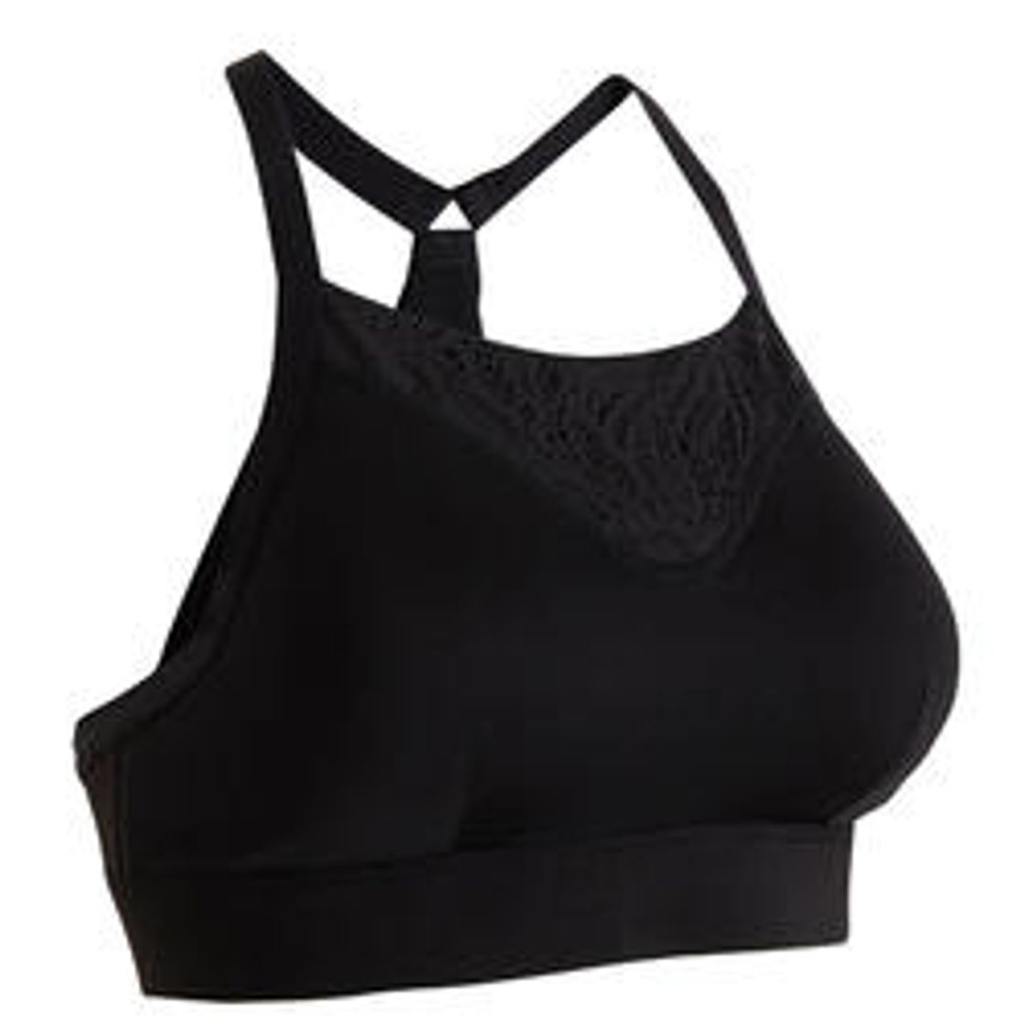 Fitness SUJETADOR DEPORTIVO TOP FITNESS MUJER DOMYOS FBRA 120 NEGRO
