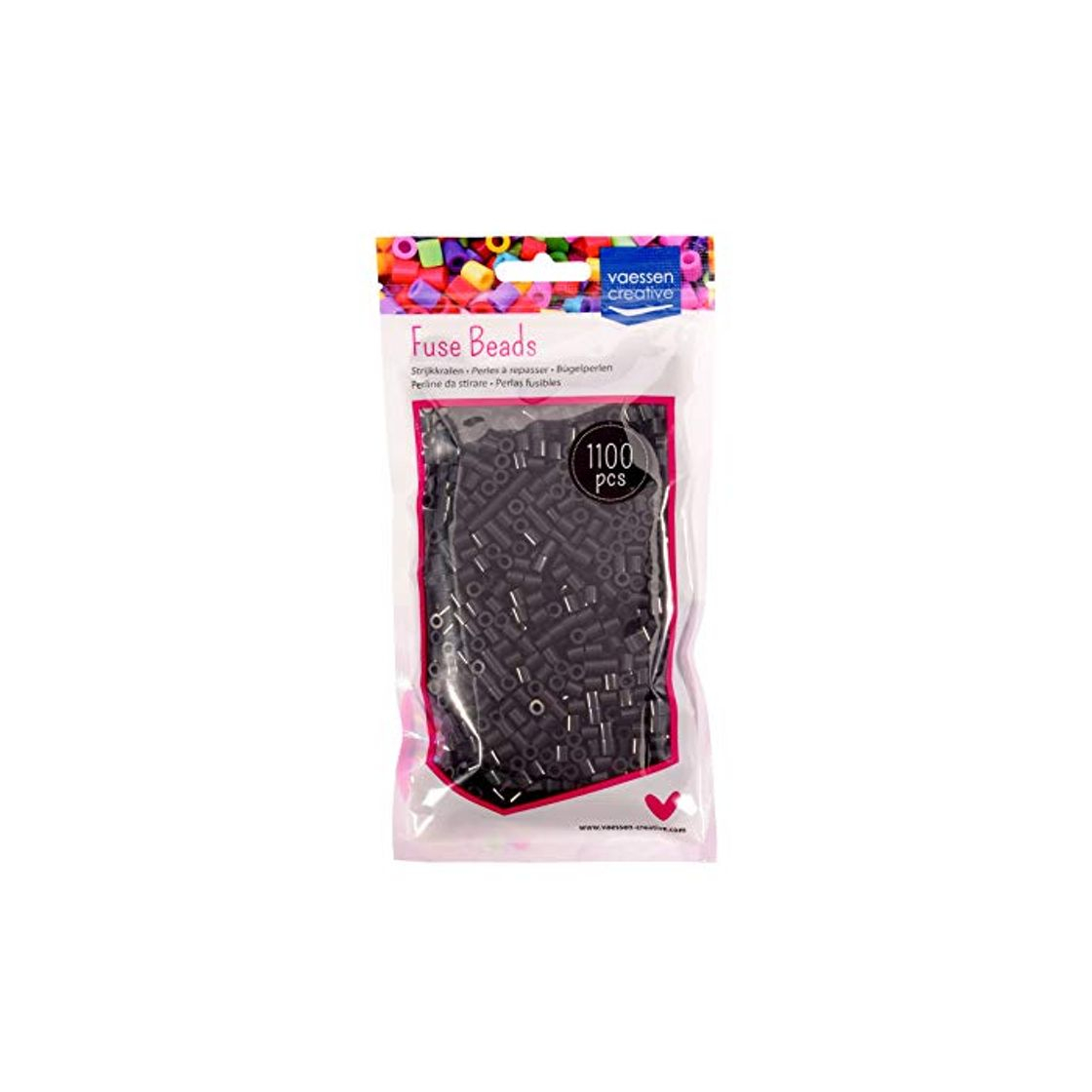 Producto Vaessen Creative Perlas Fusibles, Plastic, Negro