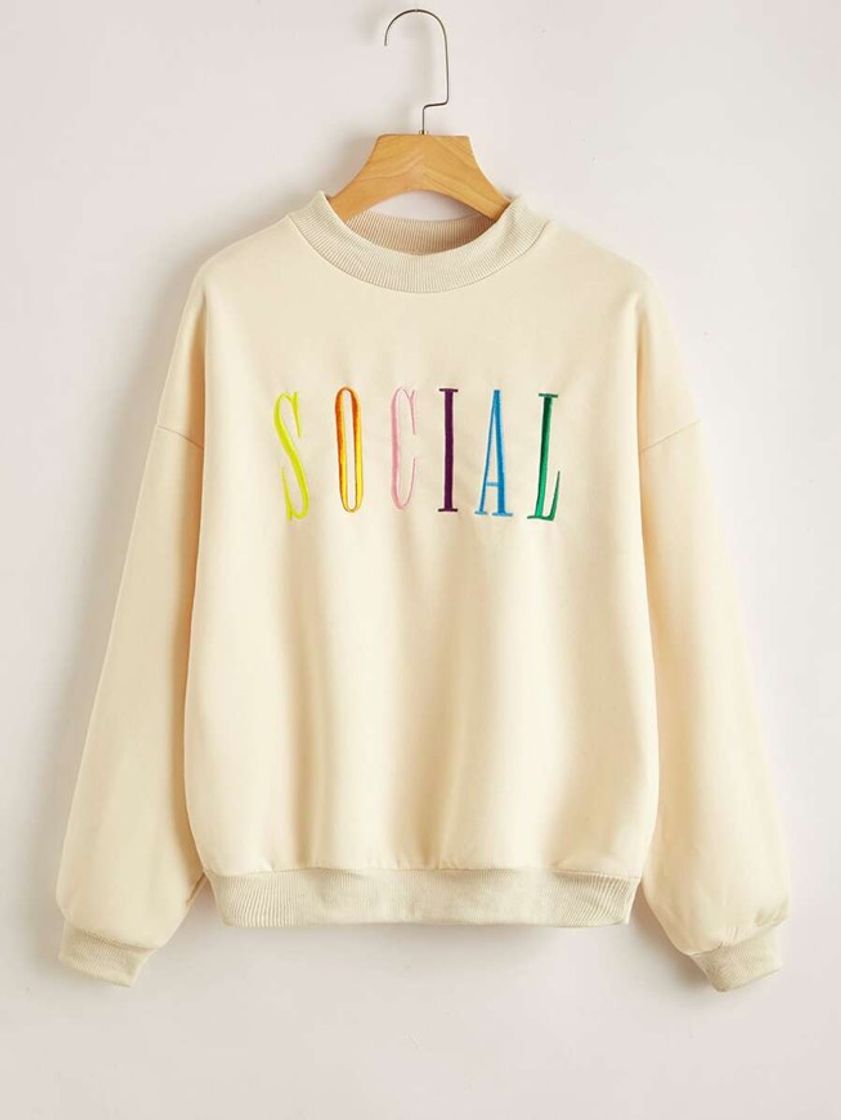 Fashion Sweatshirt shein “SOCIAL”