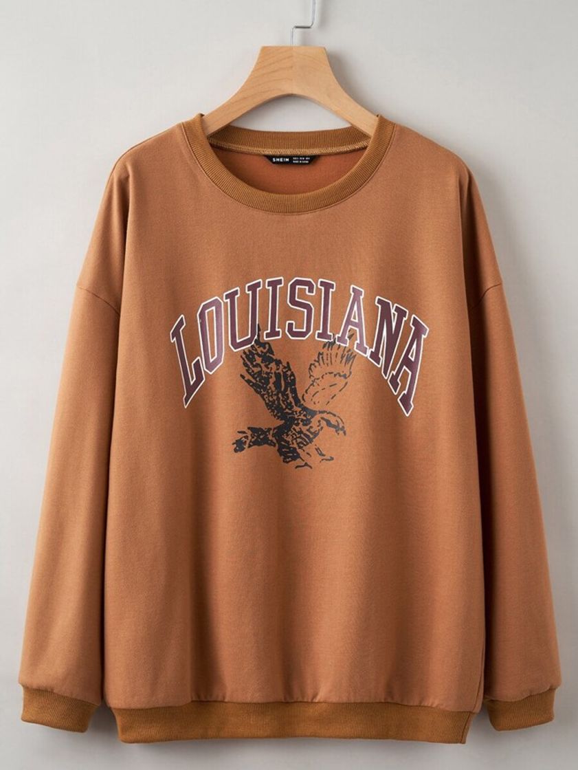 Moda Sweatshirt shein “LOUISIANA”