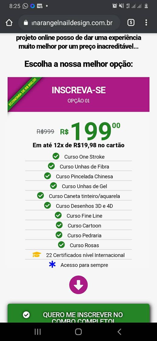 Moda acesse o link, após gerar o boleto