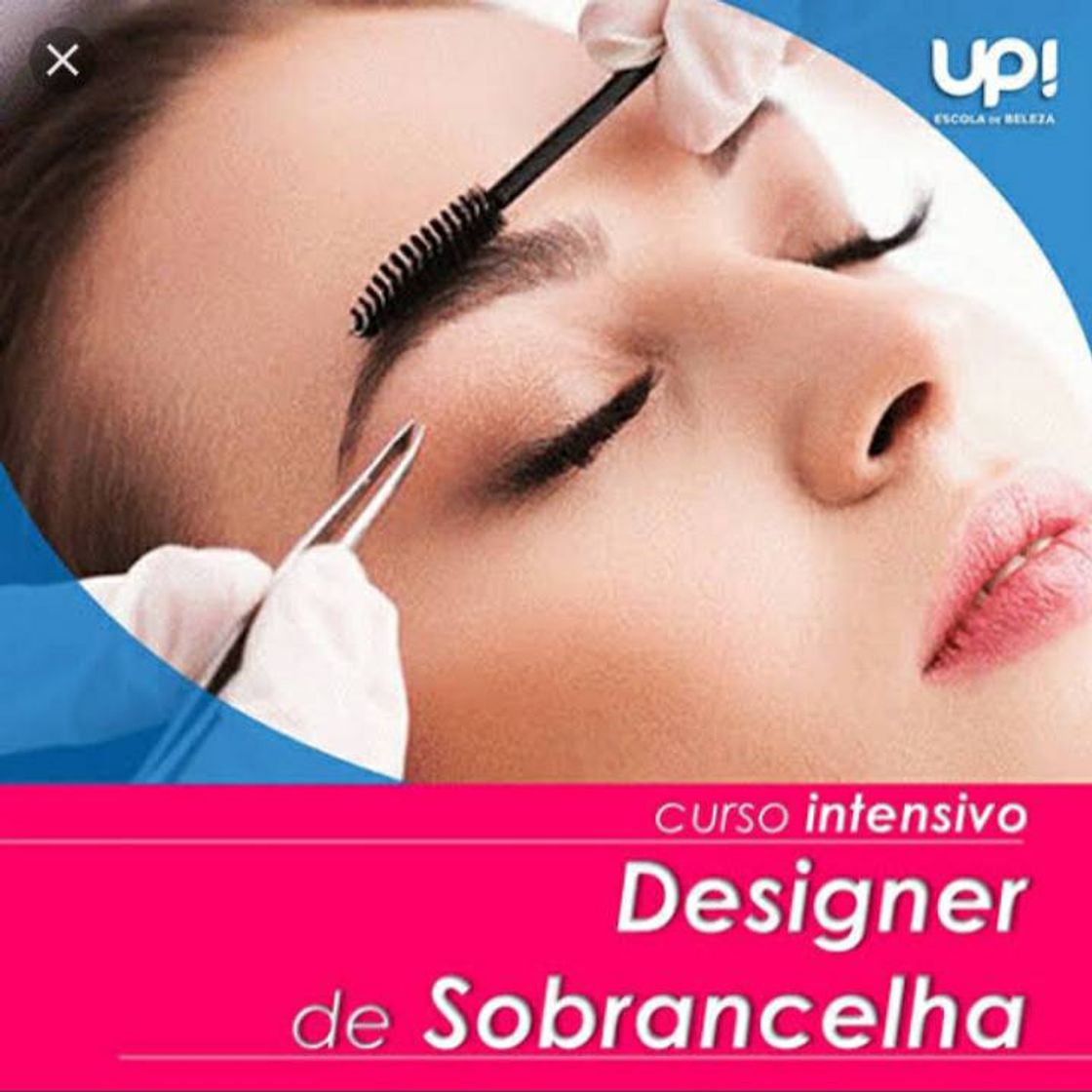 Fashion Curso de design de sobrancelhas com certificado.