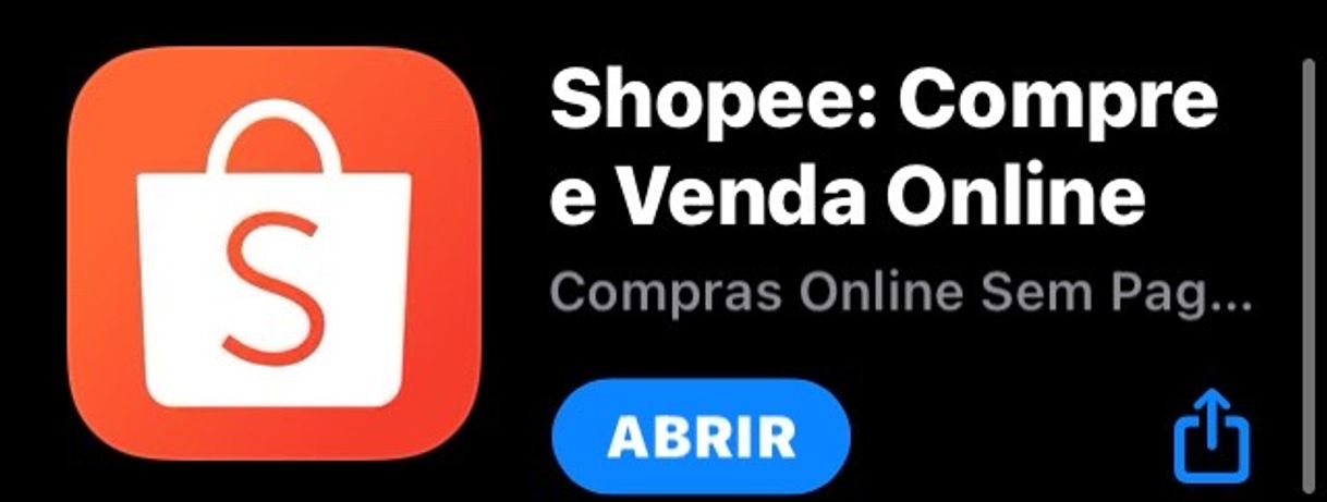 App Shopee- Melhor app para compras on-line 