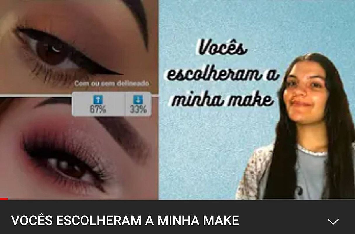 Social Vocês escolheram a minha make ❤️