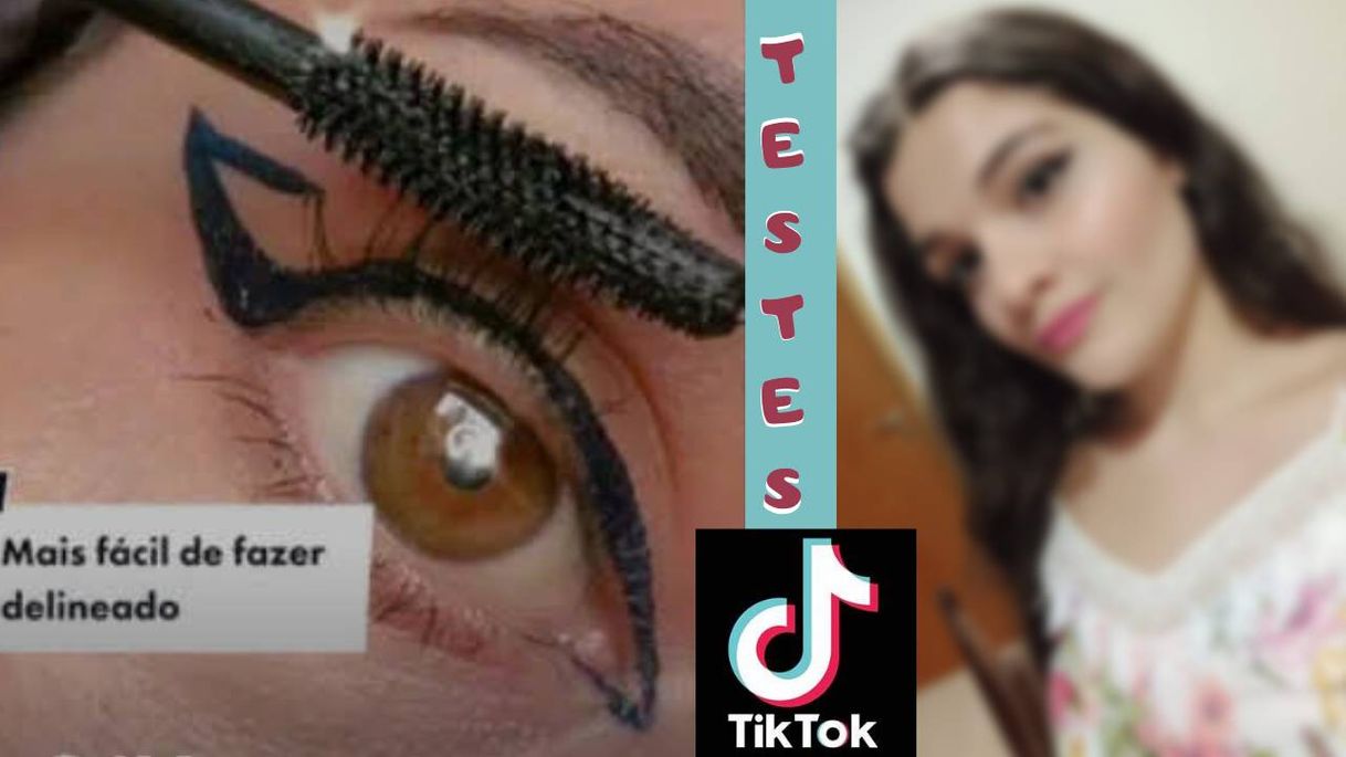 Social Testando truques de delineado do Tik Tok 🥰❤️