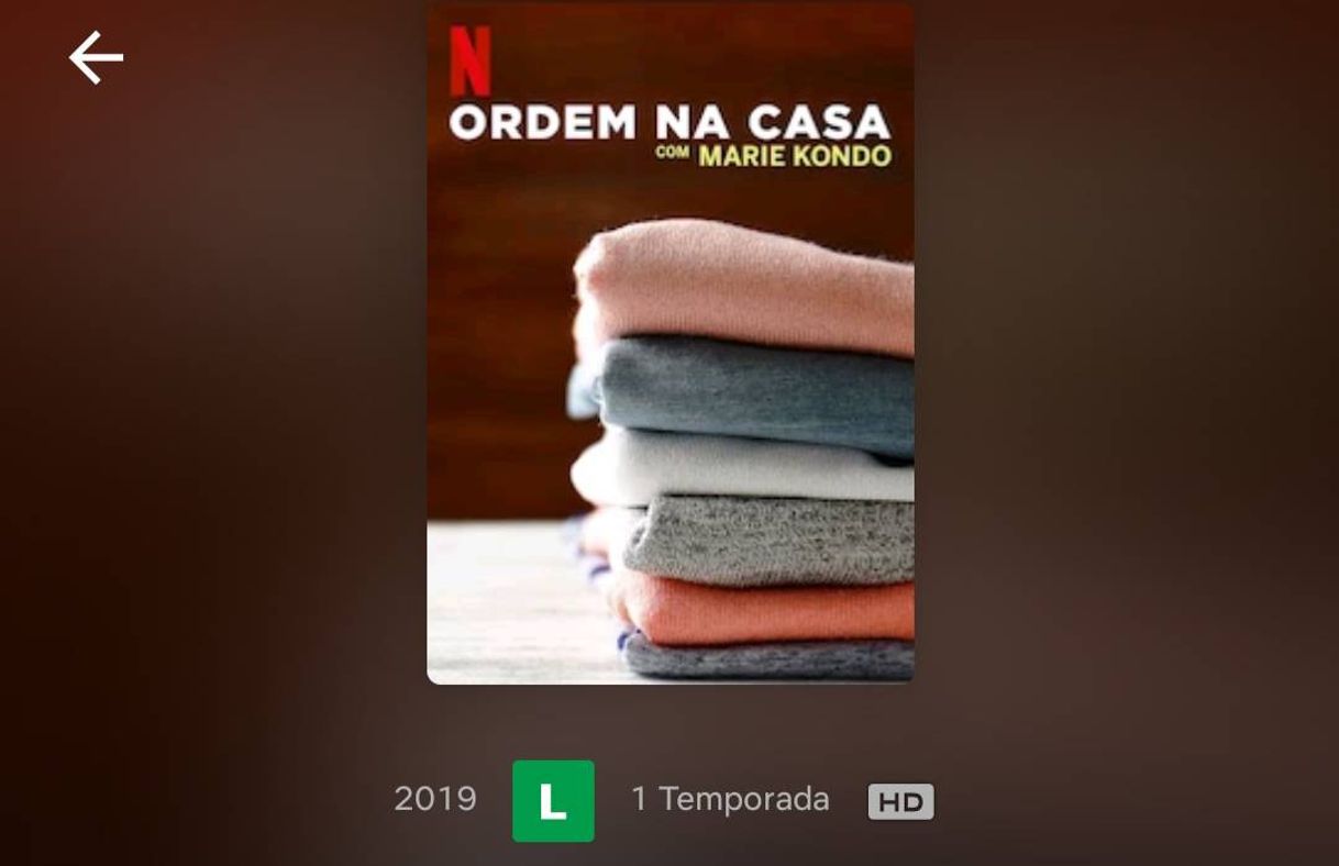 Moda Indicação de série 