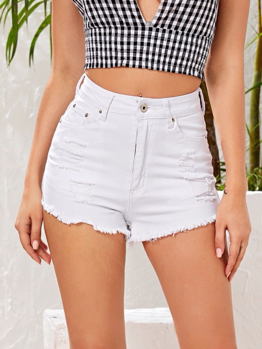 Fashion Short jeans branco 