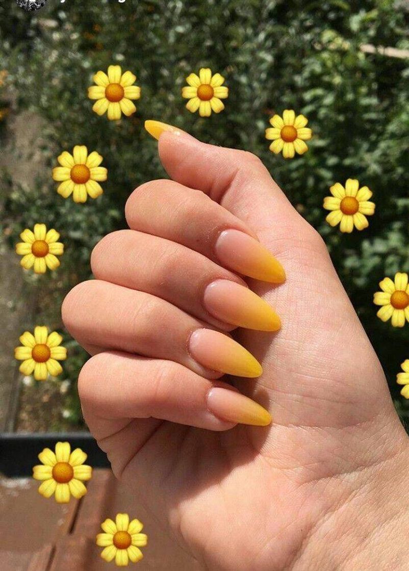 Moda unhas girassol 🌻