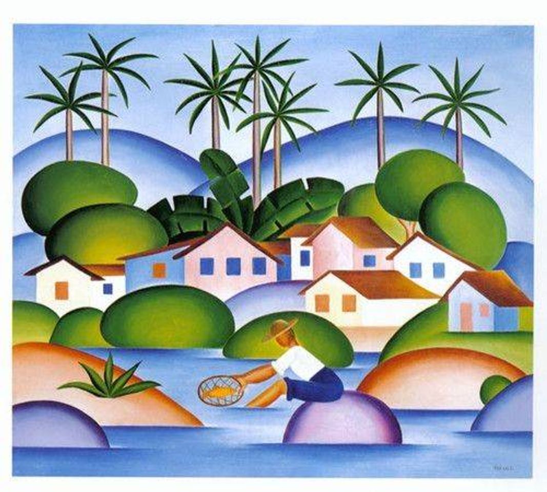 Moda O pescador, 1925, Tarsila Amaral;