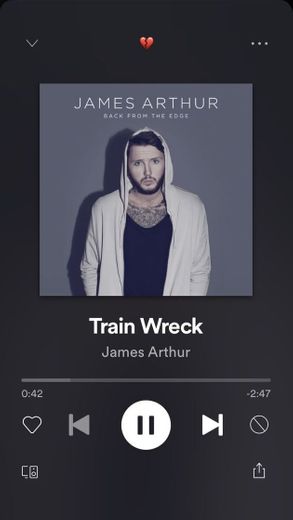 Train wreck- James Arthur