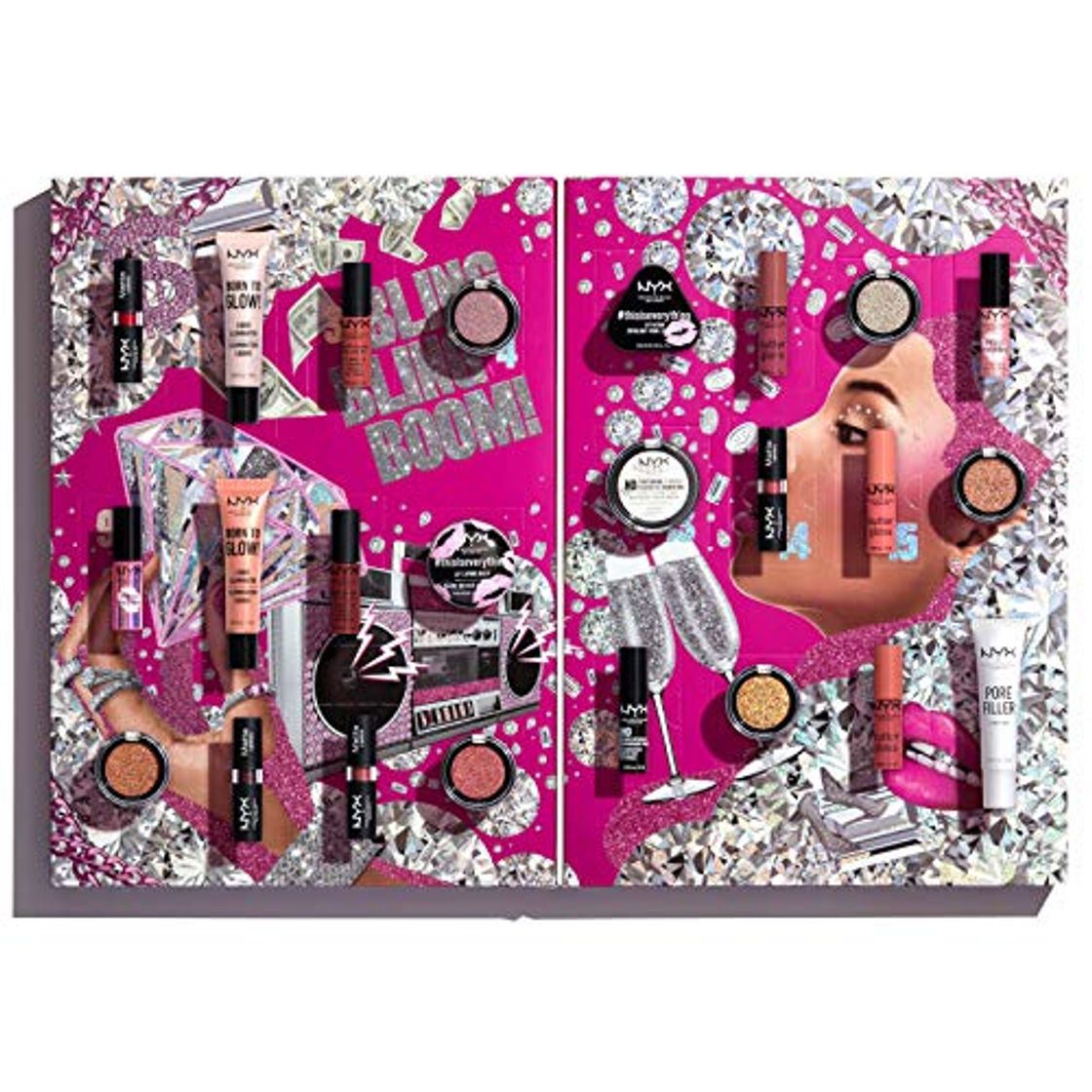 Product NYX Professional Makeup Calendario de Adviento Set de Maquillaje Diamonds and Ice