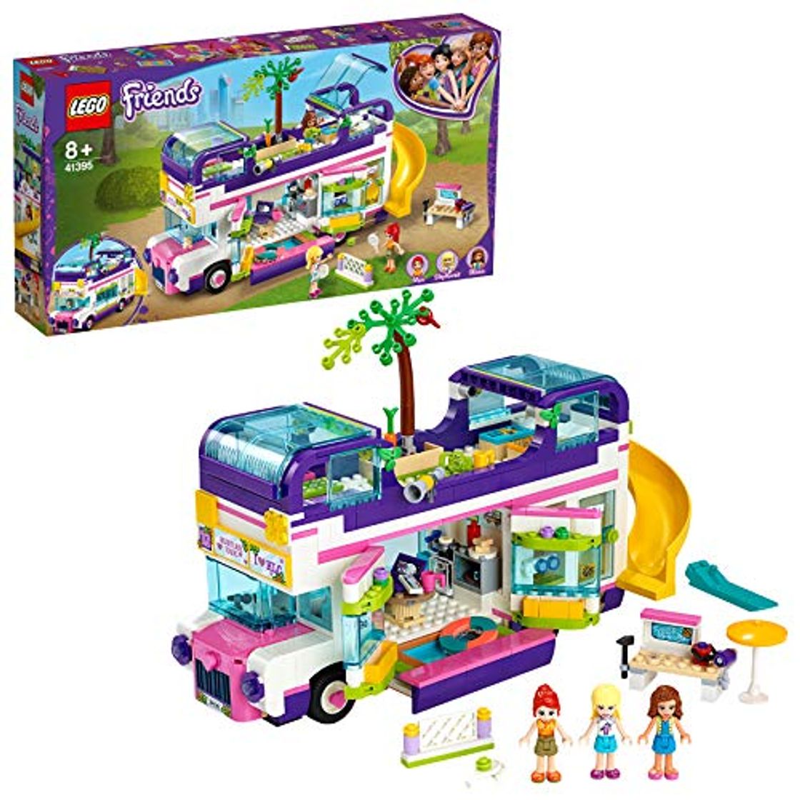 Lugar LEGO Friends - Bus de la Amistad, Set de Construcción de Autobús
