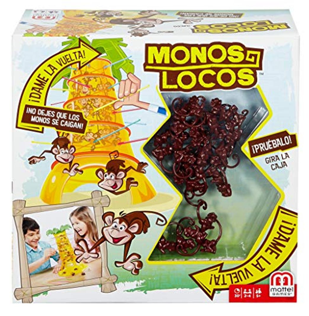 Social Mattel Games Monos locos, juego de mesa infantil