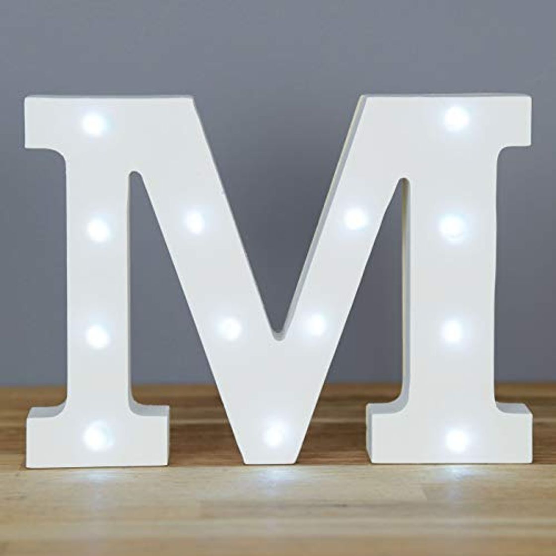 Social Up in Lights Muestra decorativa de madera blanca de las letras del