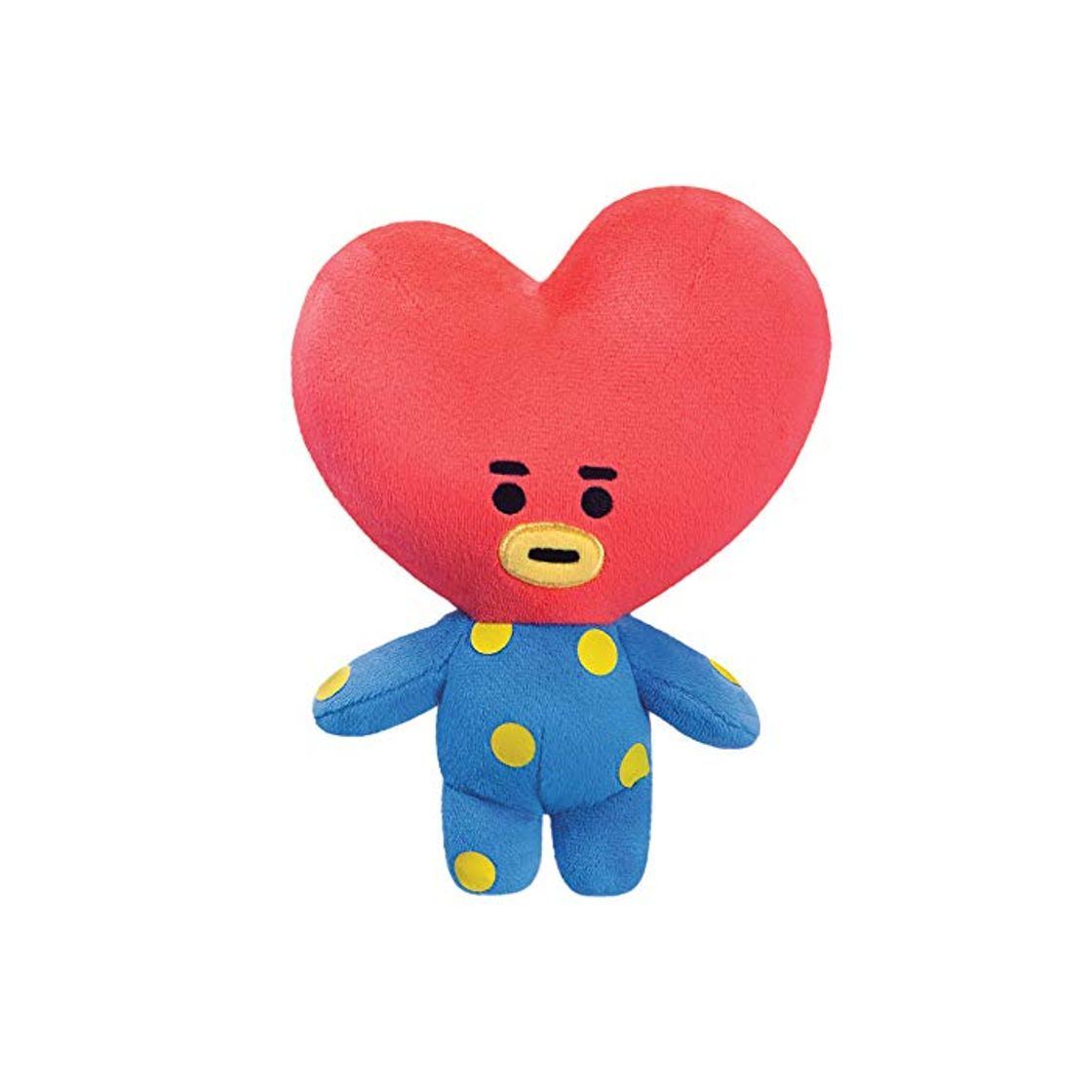 Social Aurora World Peluche Tata, BT21, Color Azul y Rojo.