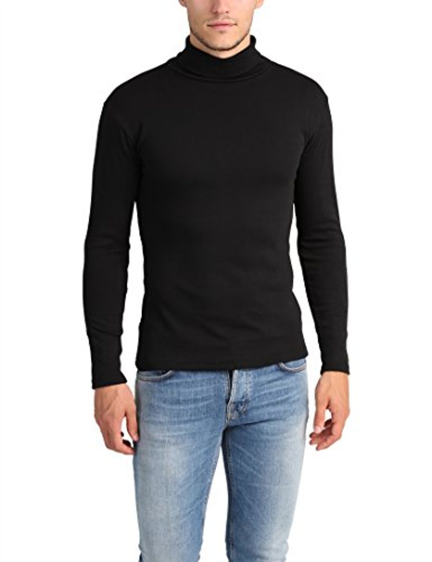 Fashion Lower East Camiseta con cuello alto Slim Fit para hombre