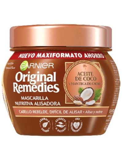 Mascarilla nutritiva alisadora de coco y cacao