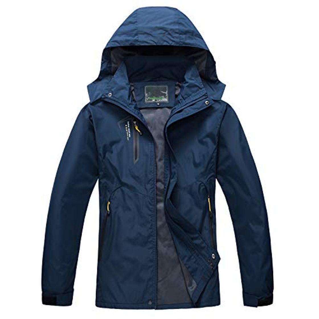 Fashion shepretty Hombre Softshell Funciones Chaqueta para Exterior Impermeable Color Verde Cortavientos