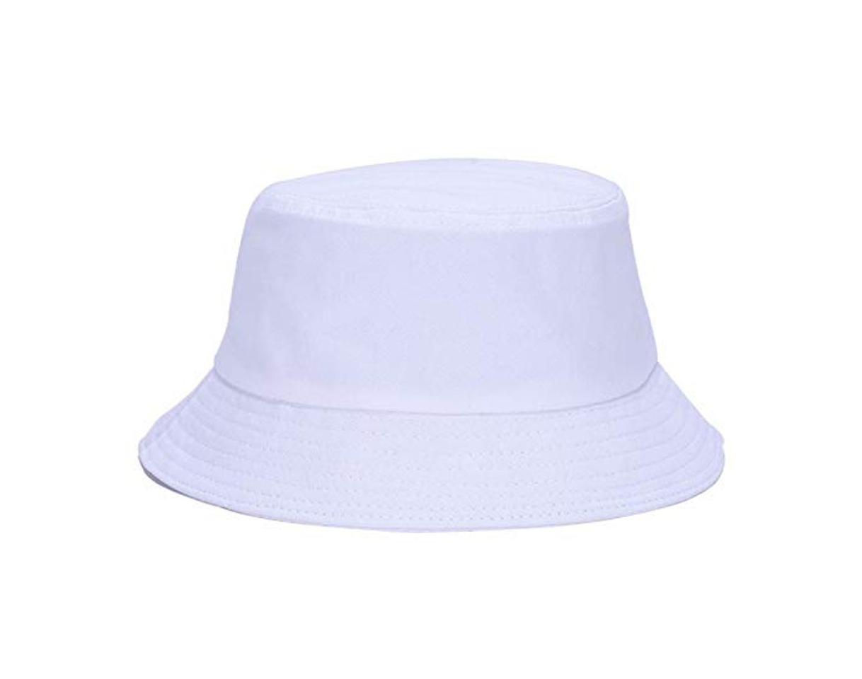 Moda Packable Bucket Hat Summer Washed Cotton Exterior Capfor Mujeres Ni?as Se?Oras Tapa Plana Sun Hat