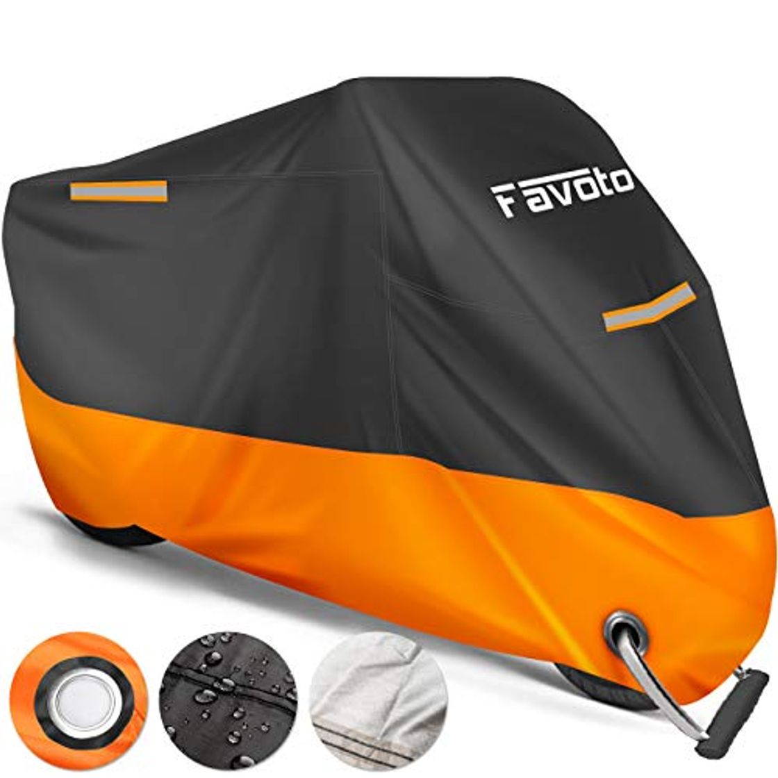 Product Favoto Funda para Moto Cubierta de la Moto 210D Impermeable Protectora a