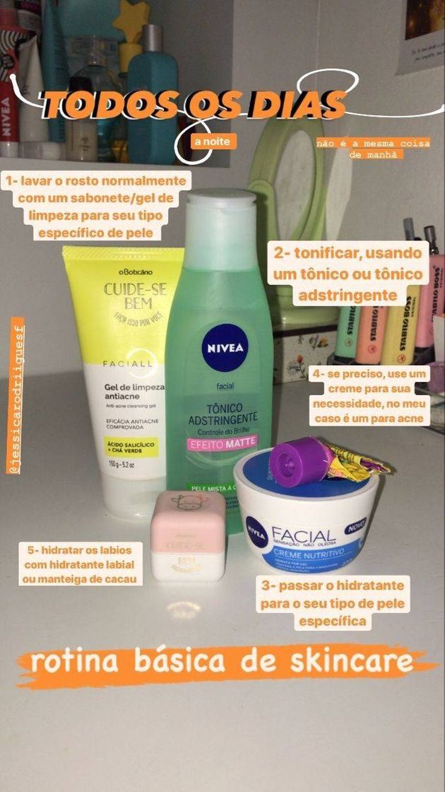 Fashion Rotina Noturna de SkinCare 🌌