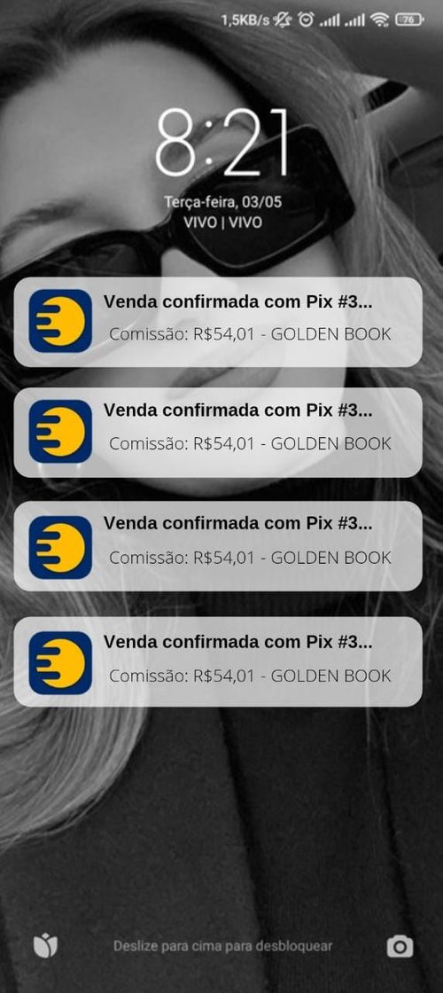 Apps Minhas comissões hoje 