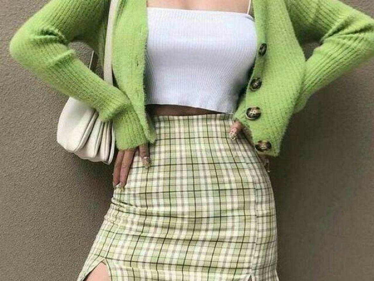 Moda Roupa Tumblr Verde linda