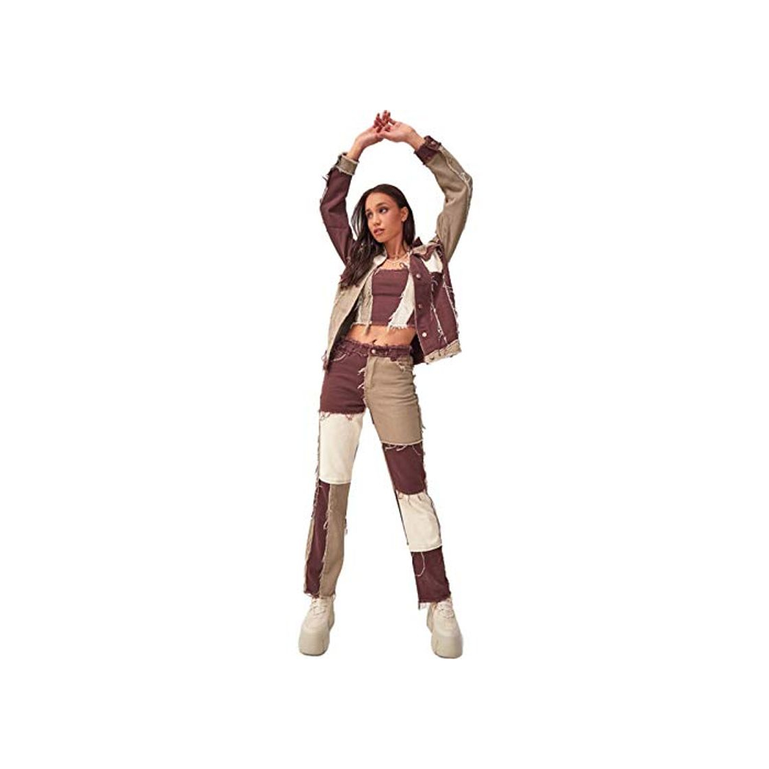 Social BIBOKAOKE Streetwear Harajuku Aesthetic Pants - Pantalones vaqueros para mujer