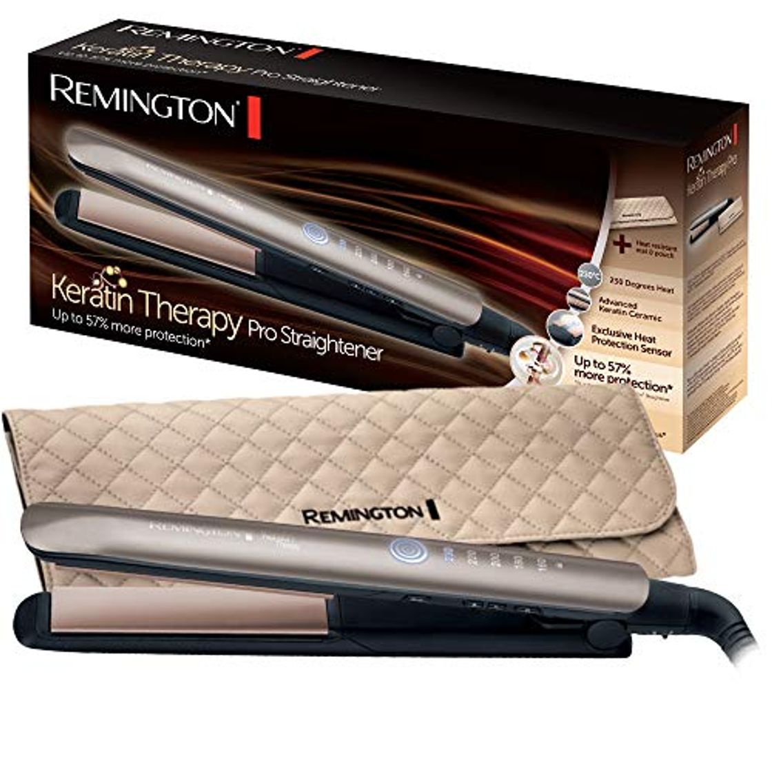 Belleza Remington S8590 Keratin Therapy Pro - Plancha de pelo