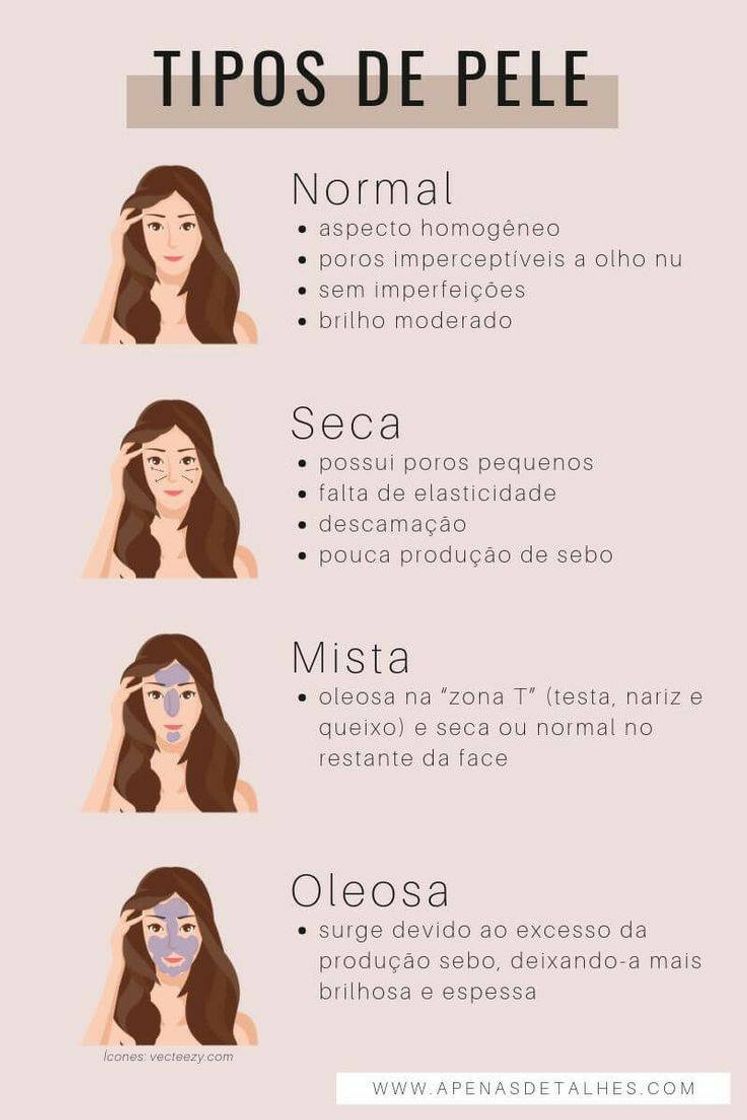 Fashion Como indentificar seu tipo de pele