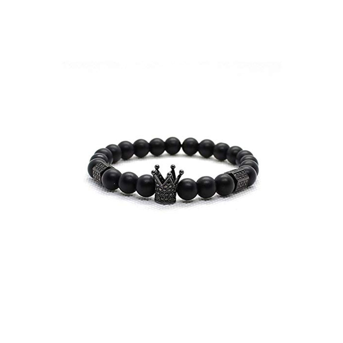 Moda ZAOPP Joyería de la Pulsera Accesorios Hombre Mate Cuentas de Piedra cráneo