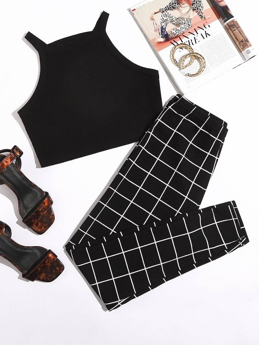 Fashion SHEIN Corte Fora Simples sexy Conjunto de biquíni