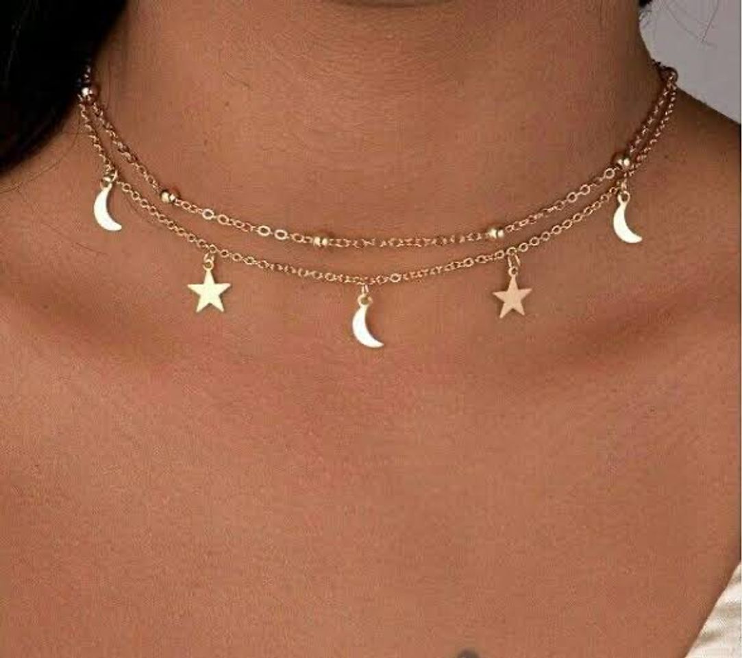 Fashion Colar estrelas e lua 🌜 