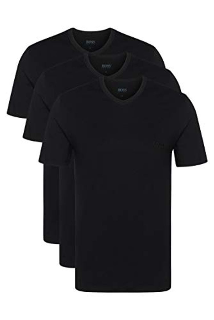 Social BOSS T-shirt VN 3P CO Camiseta, Negro