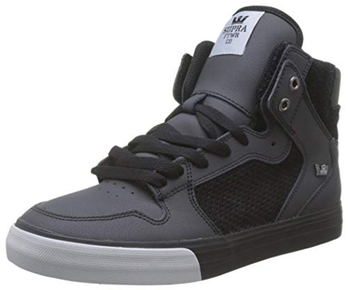 Fashion Supra Vaider, Zapatillas de Skateboard Unisex Adulto, Negro