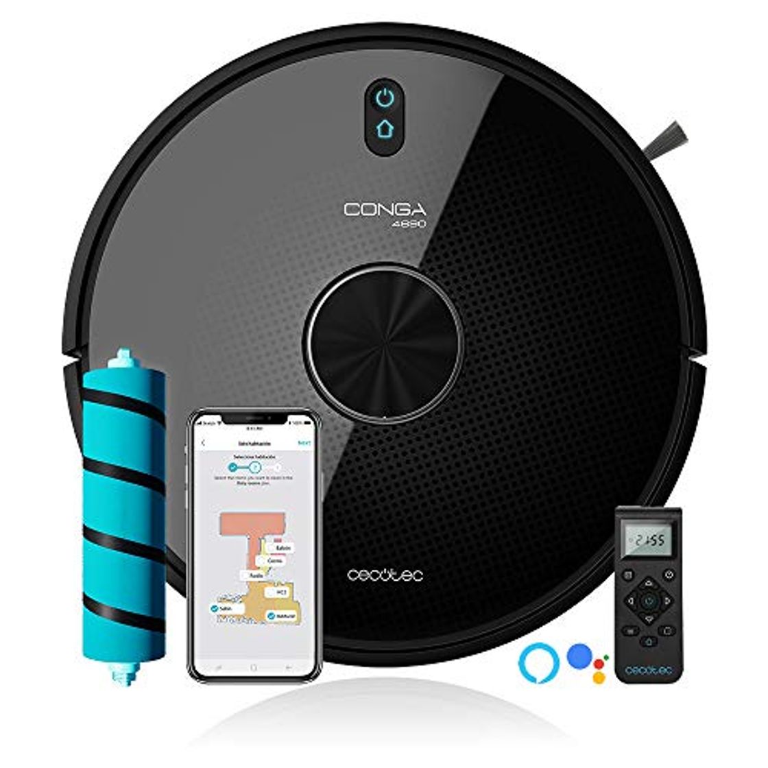 Social Cecotec Robot aspirador y fregasuelos Conga 4690 Ultra. Tecnología Láser