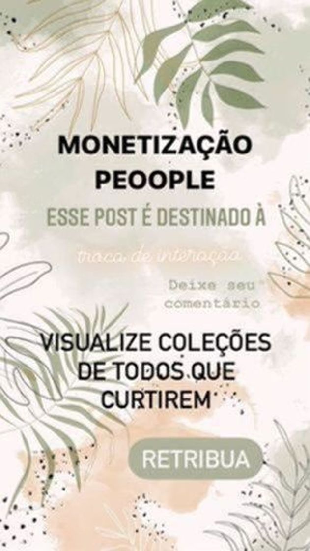 Moda INTERAÇÃO & MONETIZAÇÃO 