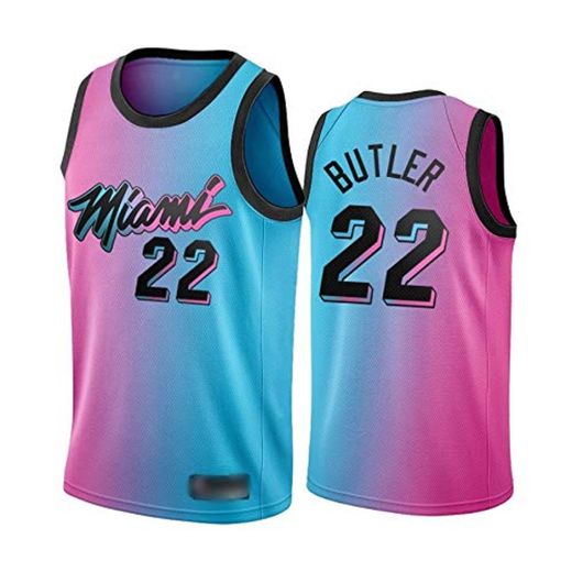 WOLFIRE WF Camiseta de Baloncesto para Hombre, NBA, Miami Heat Vice Nights