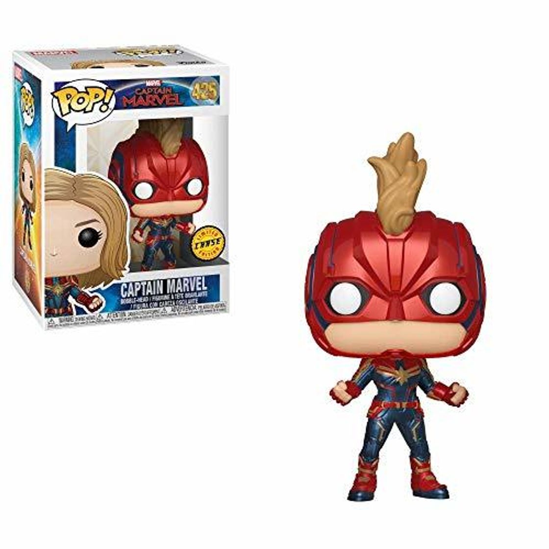 Juego Funko Pop! Chase - Figura de Vinilo Captain Marvel de Captain Marvel