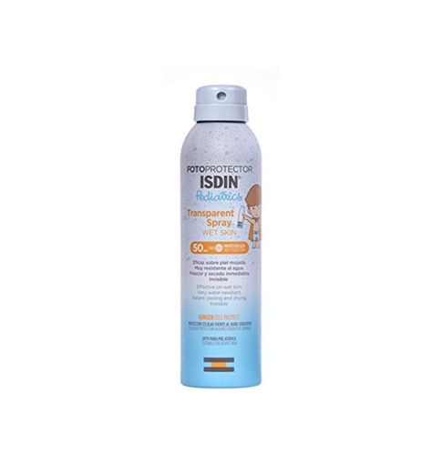 Fotoprotector ISDIN Pediatrics transparent spray Wet Skin SPF 50