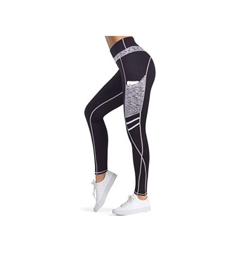 3W GRT Leggings mujer fitness,Mallas Deportivas de Mujer,Pantalones elásticos de yoga con