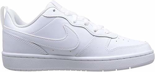 Moda Nike Court Borough Low 2, Zapatillas de Baloncesto para Niños, Blanco