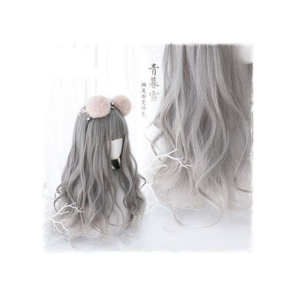 Product Peluca larga gris Harajuku Sweet Lolita


