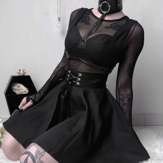 Faldas góticas vintage góticas oscuras

