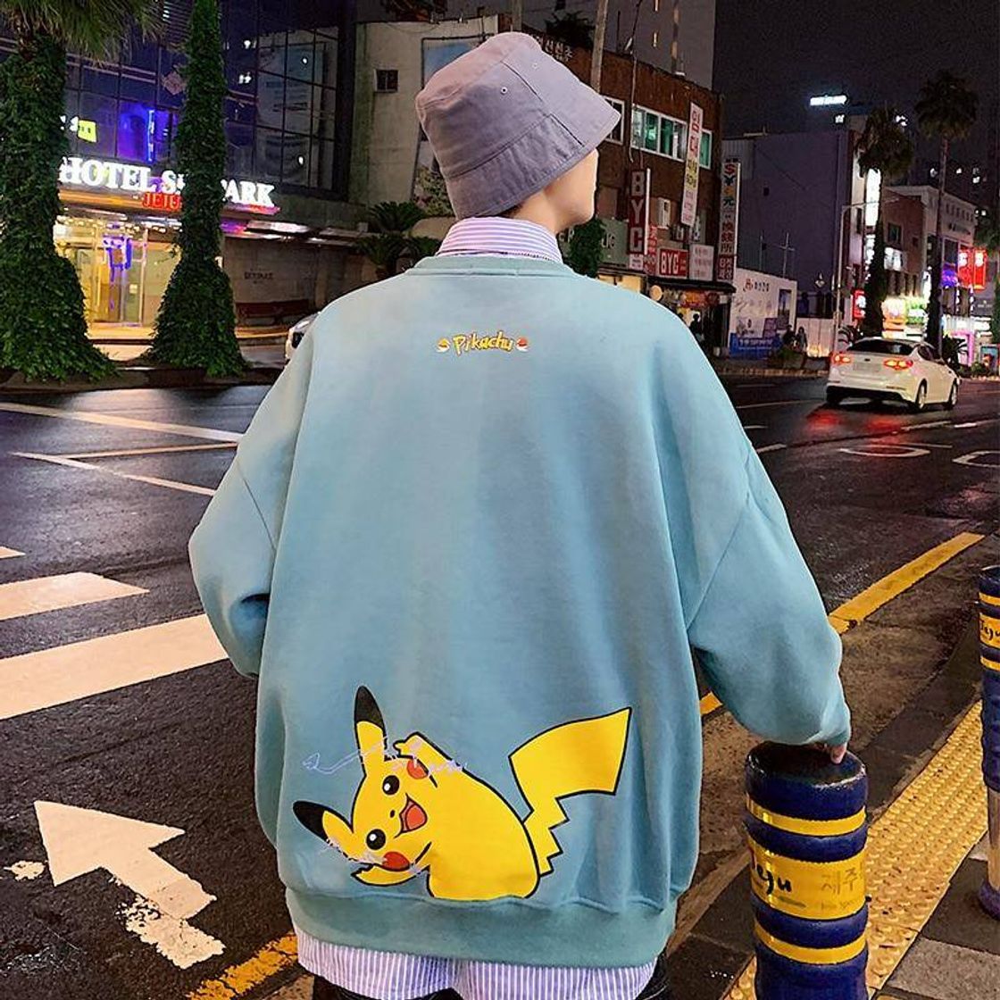 Moda Nuevo Pokemon Japanese Harajuku Pikachu Sudadera

