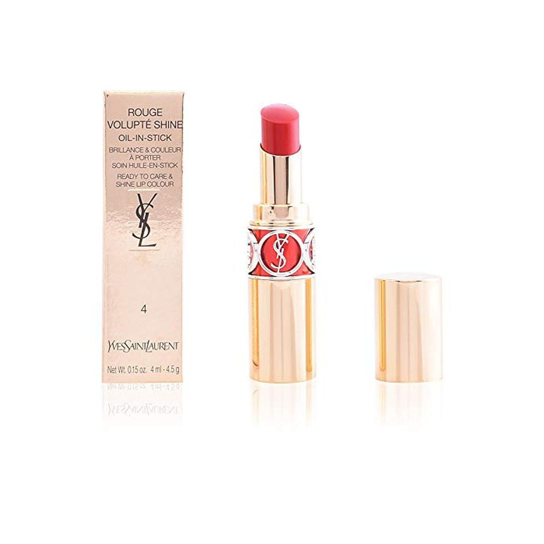 Beauty Yves Saint Laurent Rouge Volupte Shine 14 Corail In Touch